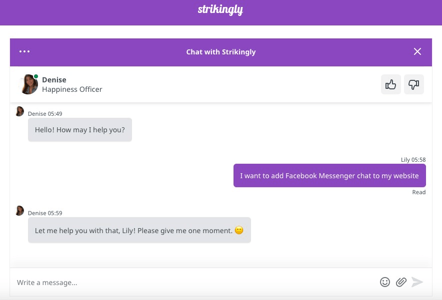 Strikingly24/7實時客服 Strikingly24/7實時客服